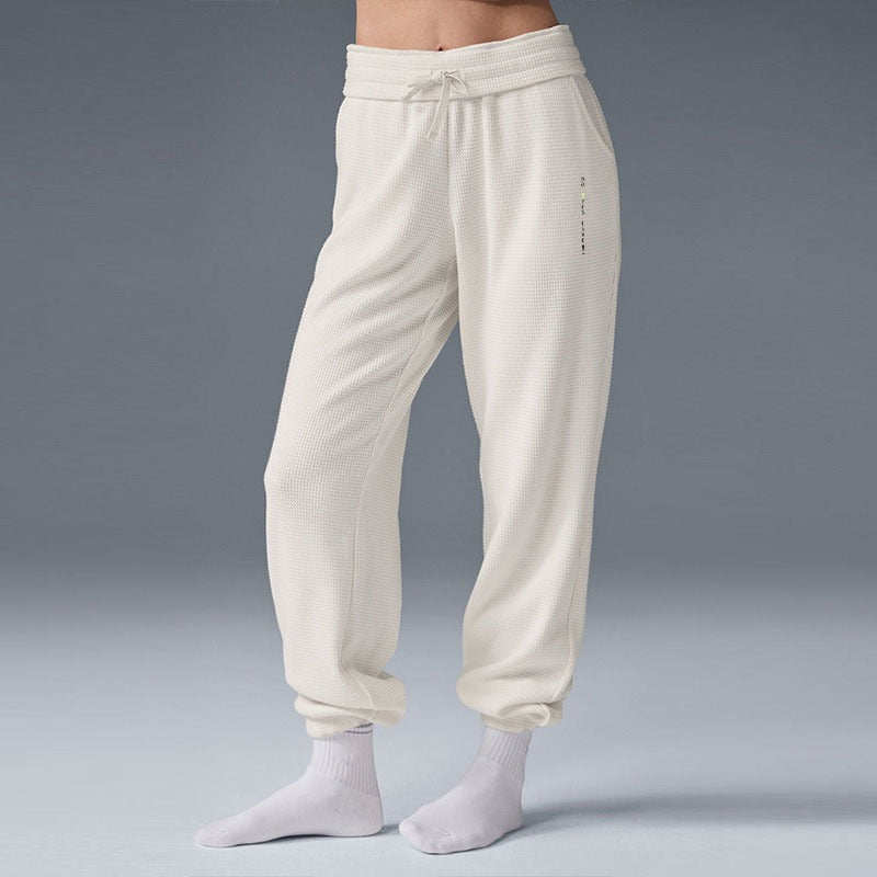 Waffle lounge wear joggers