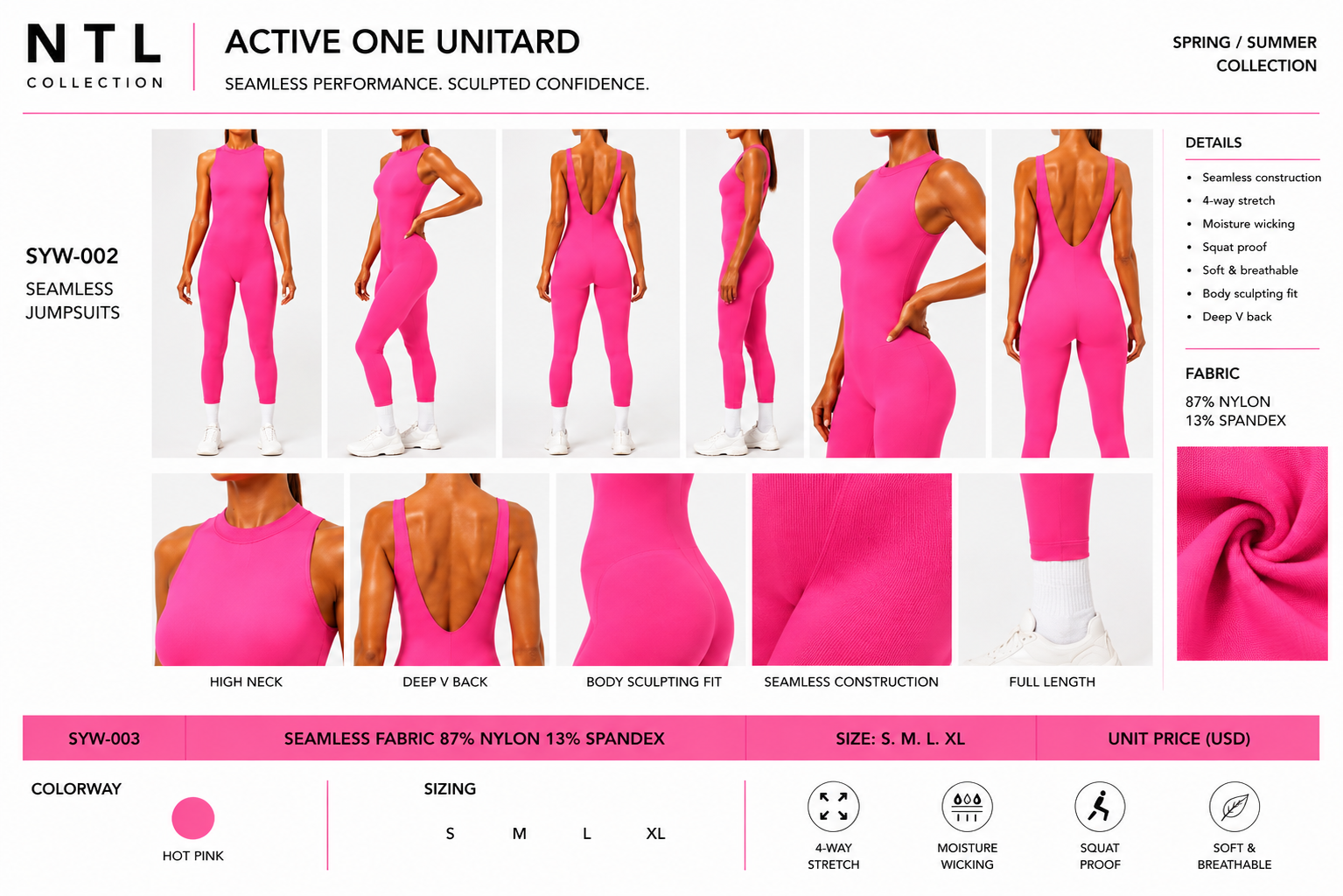 Seamless active one performance jumpsuit