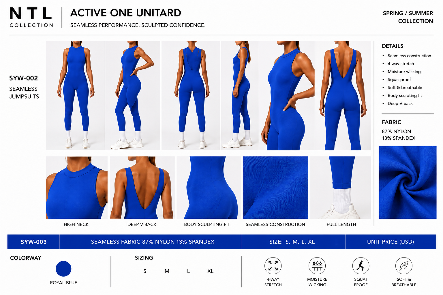 Seamless active one performance jumpsuit