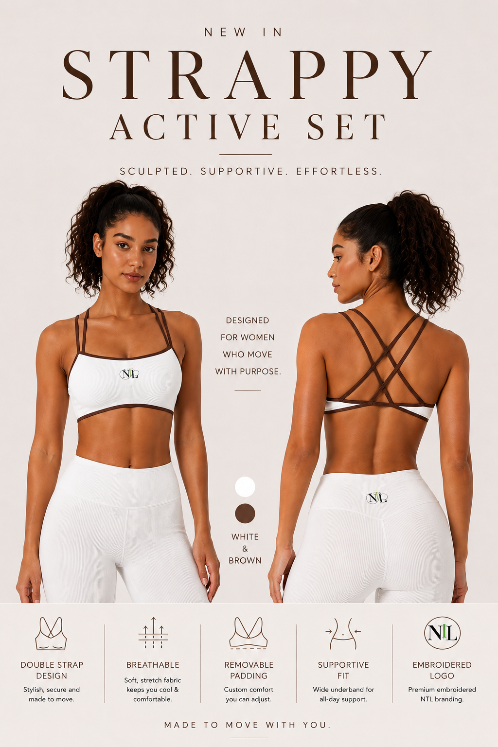 Ribbed style yoga vest