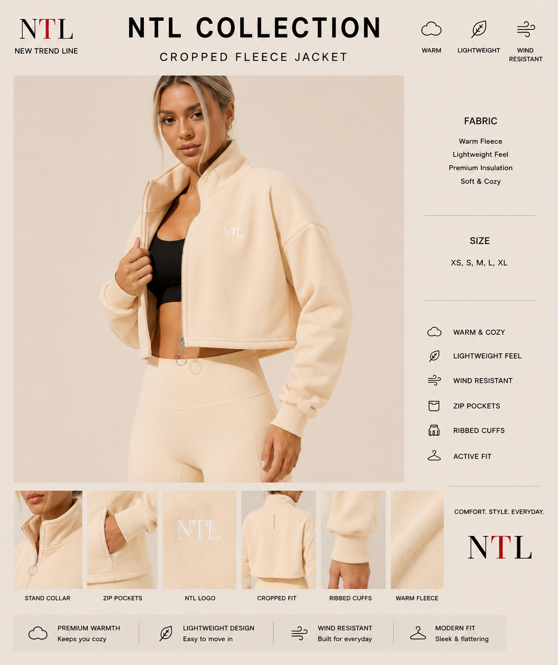 Yoga crop jacket