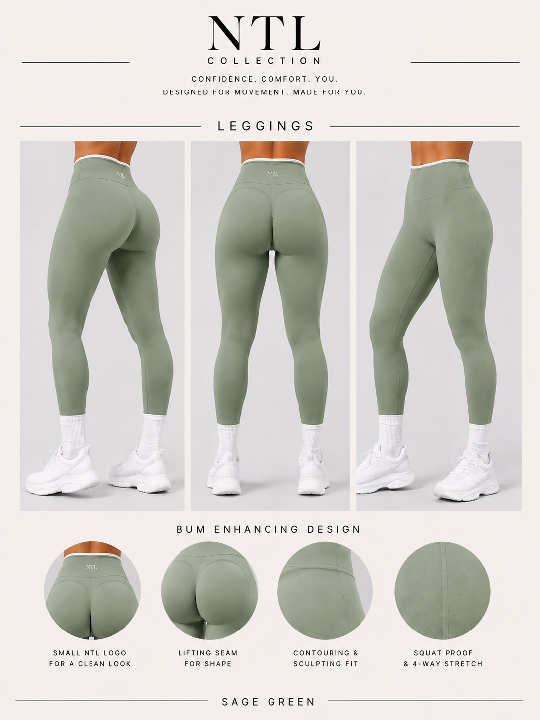 Sculpt bum fit leggings
