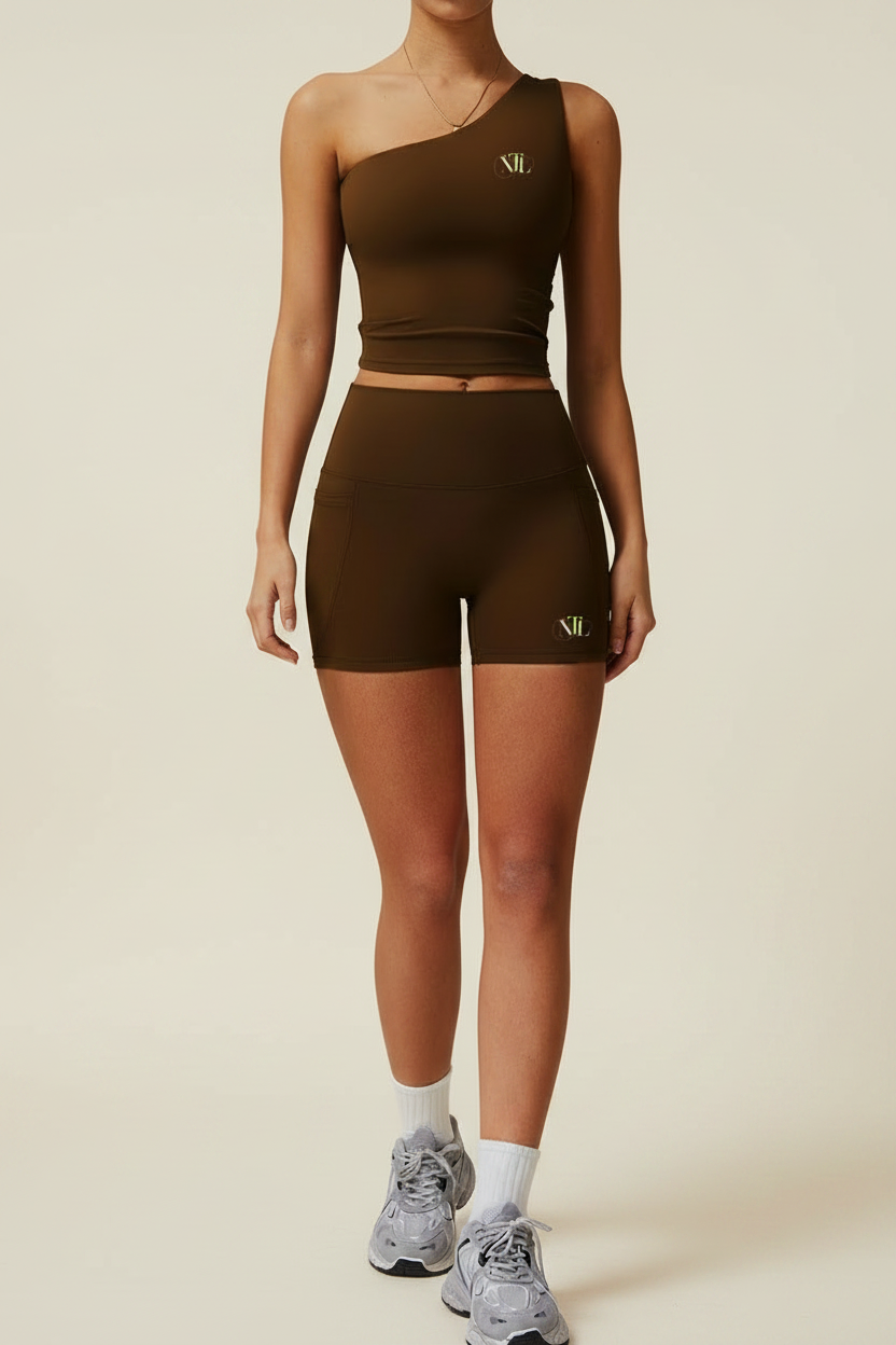 One shoulder yoga set