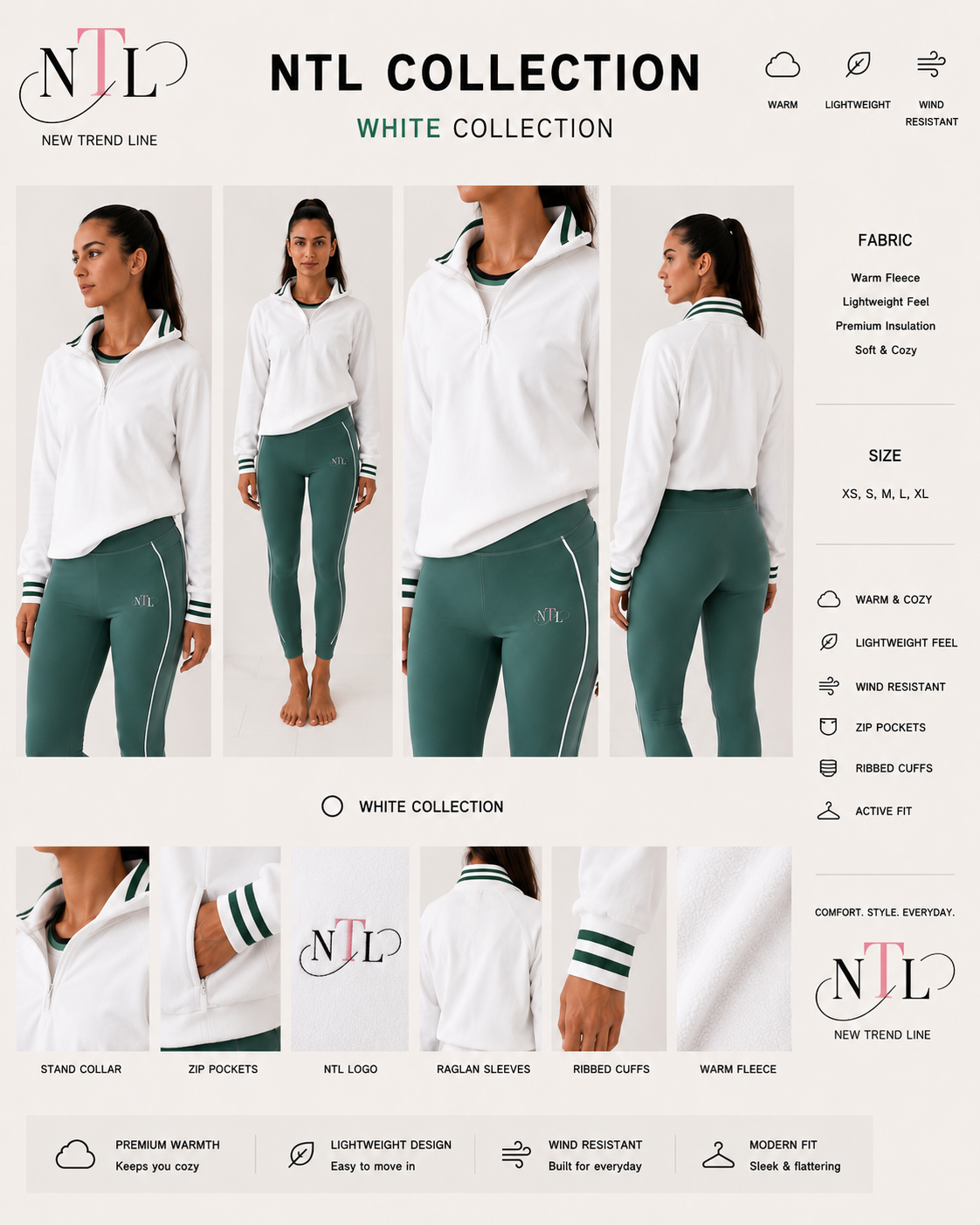 Half zip jacket