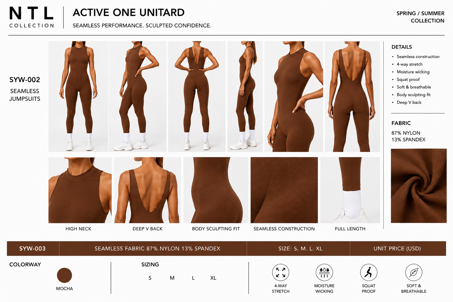 Seamless active one performance jumpsuit