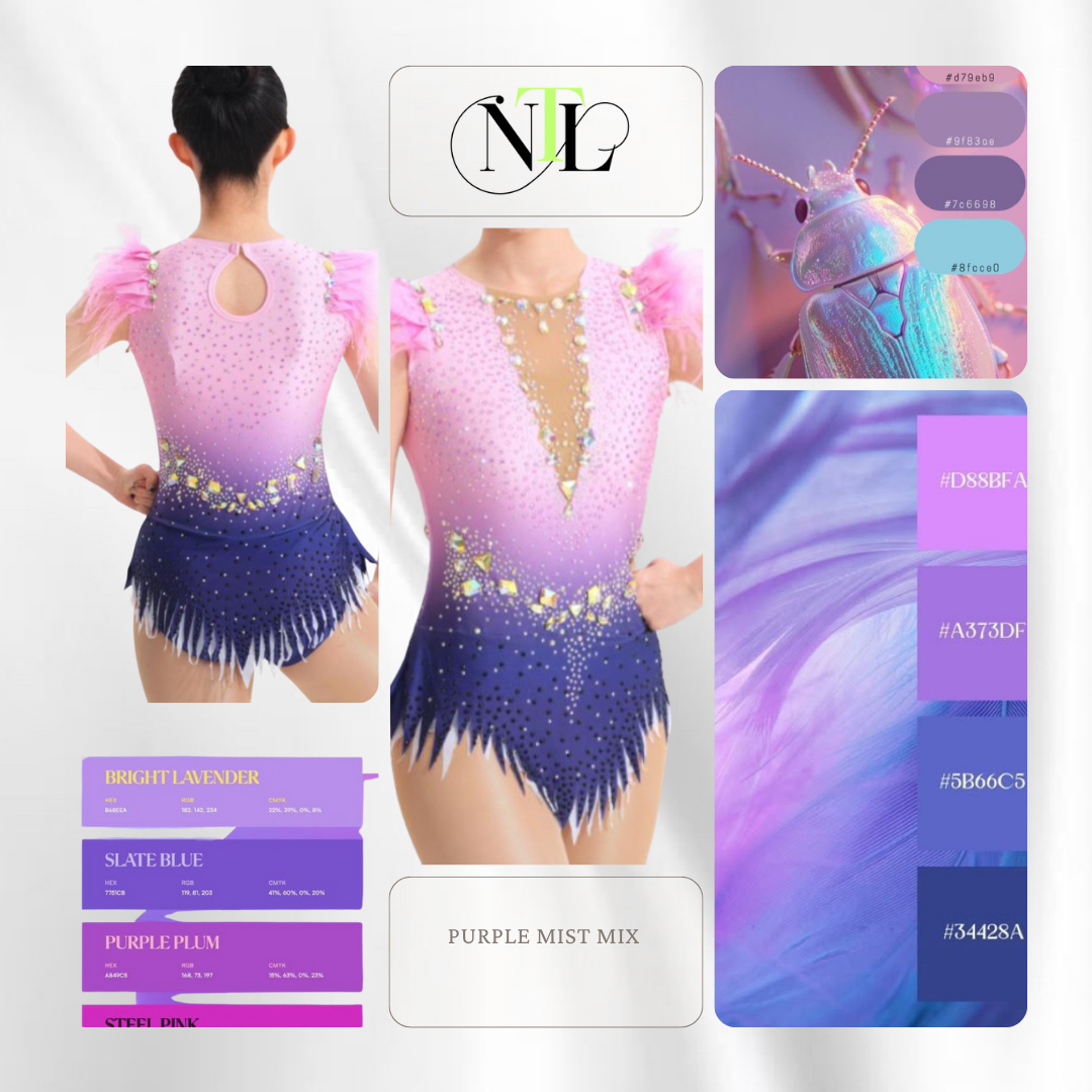 Purple mist mix leotard