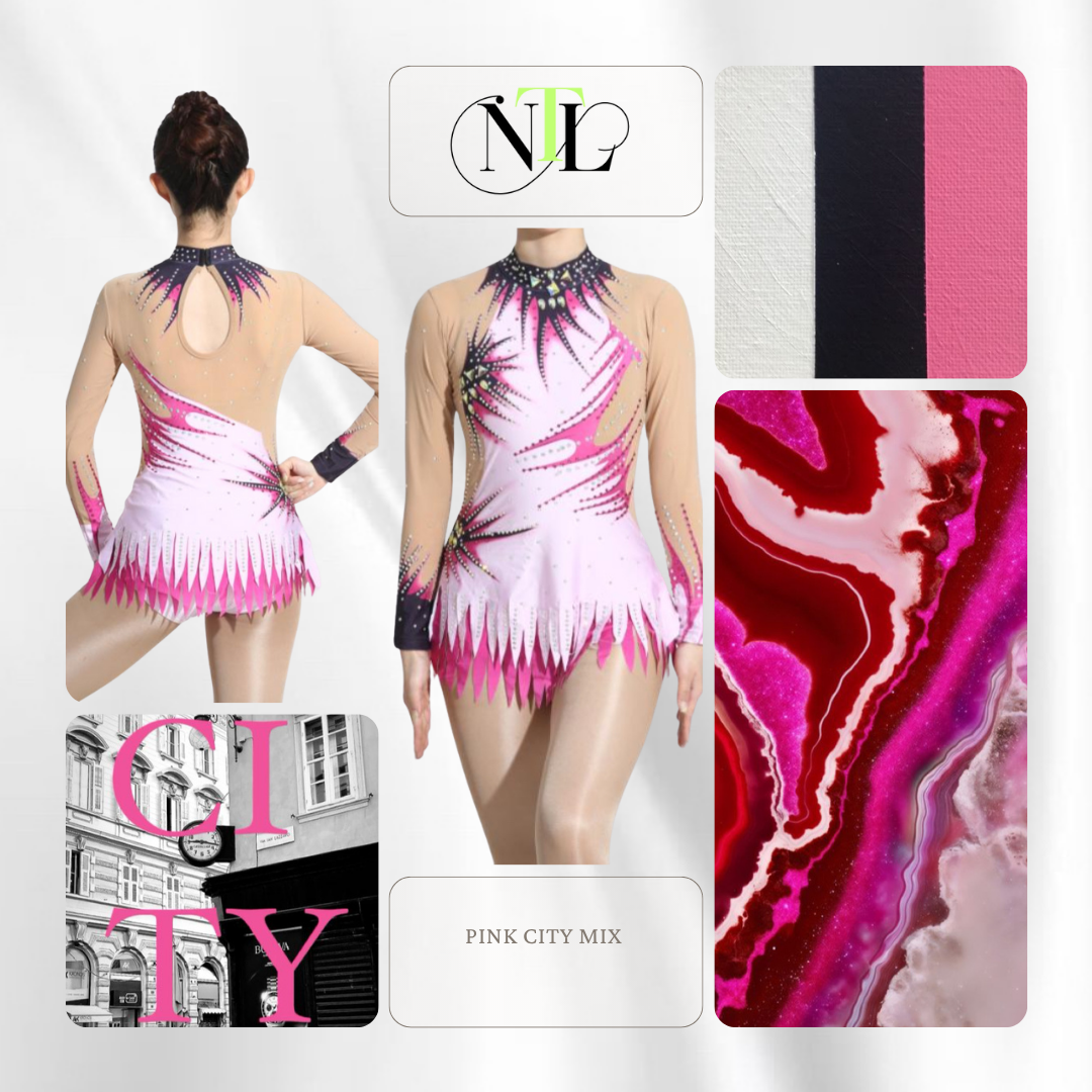 City girl pink leotard