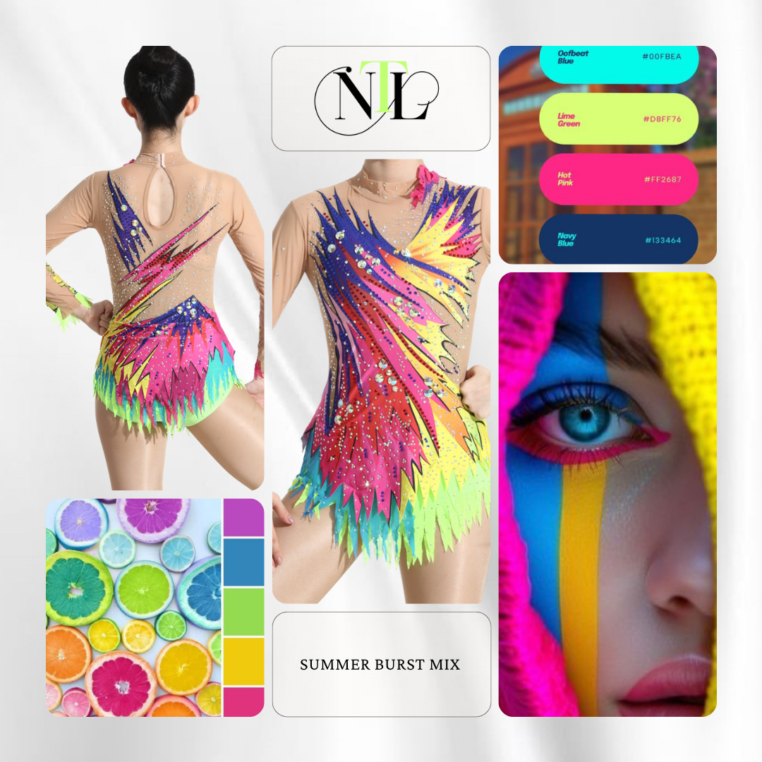 Summer burst mix with diamonte detailing