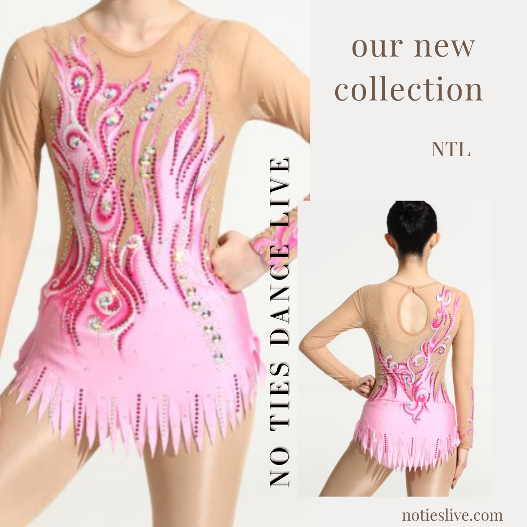 White and pink mix leotard
