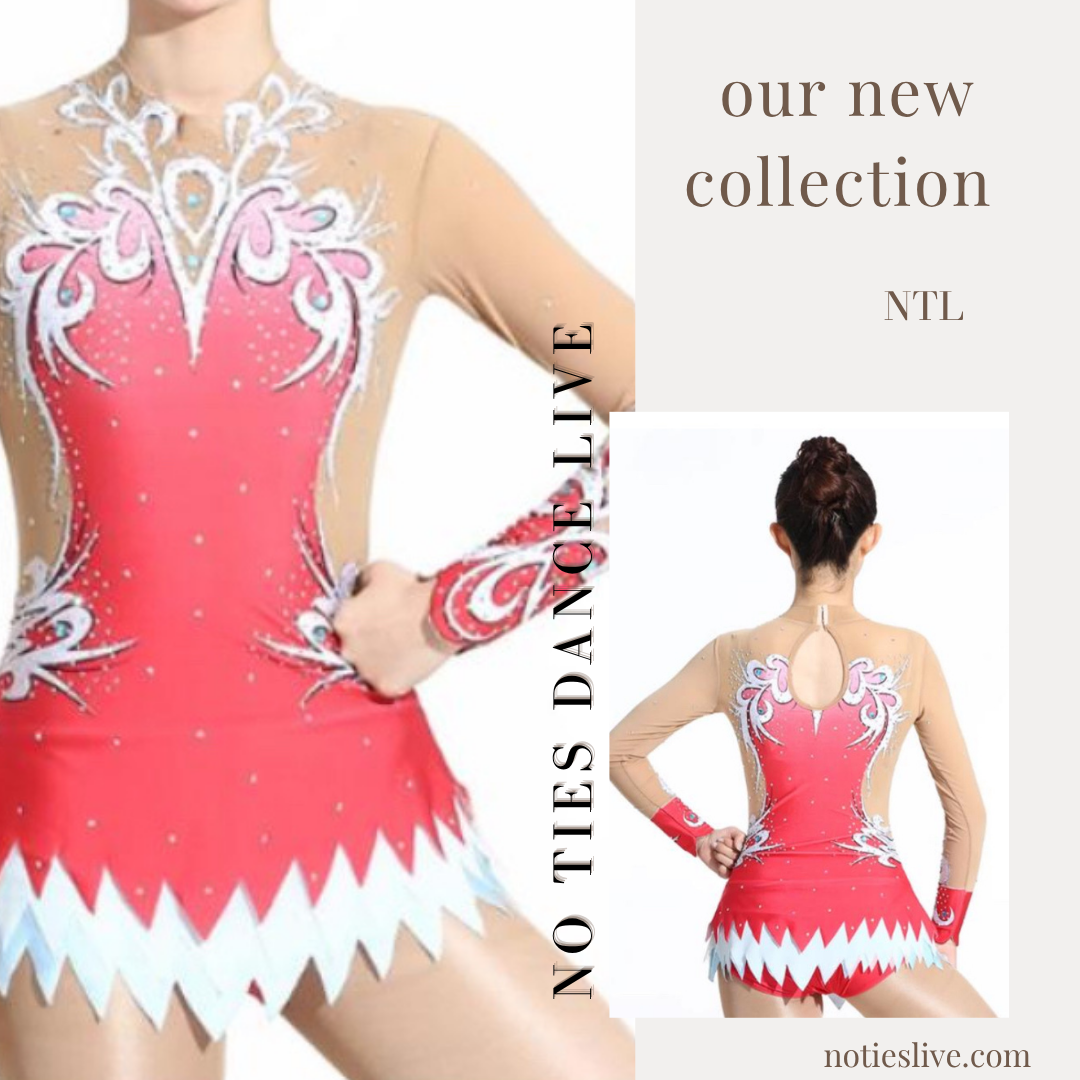 Pink red mix leotard