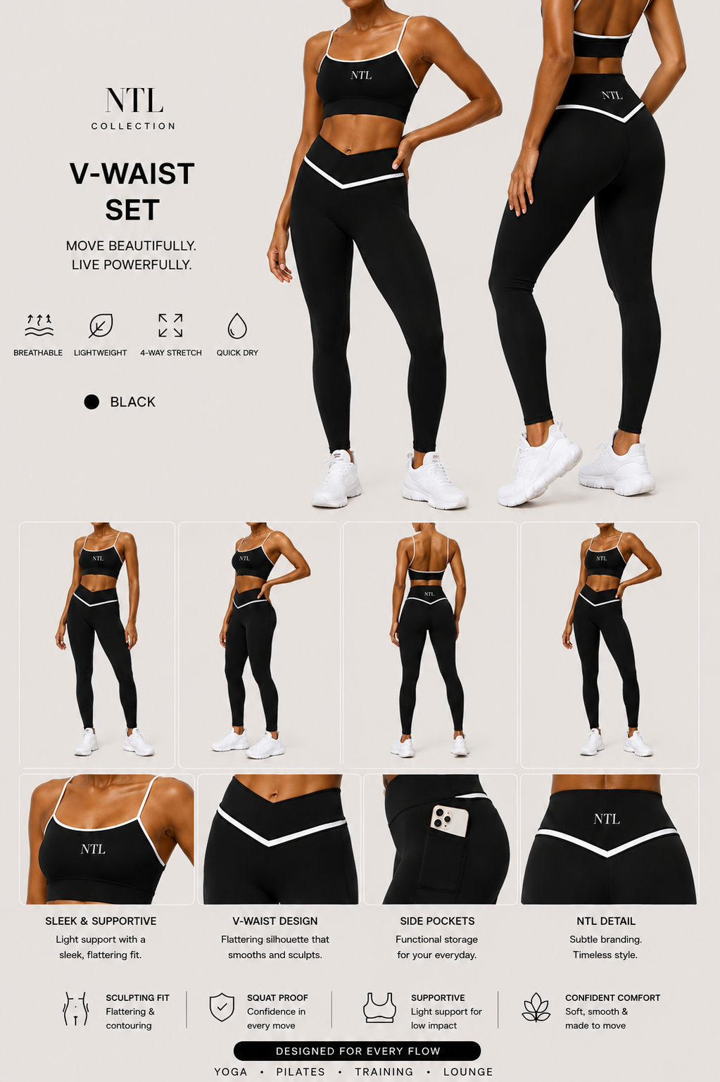 White trim v set