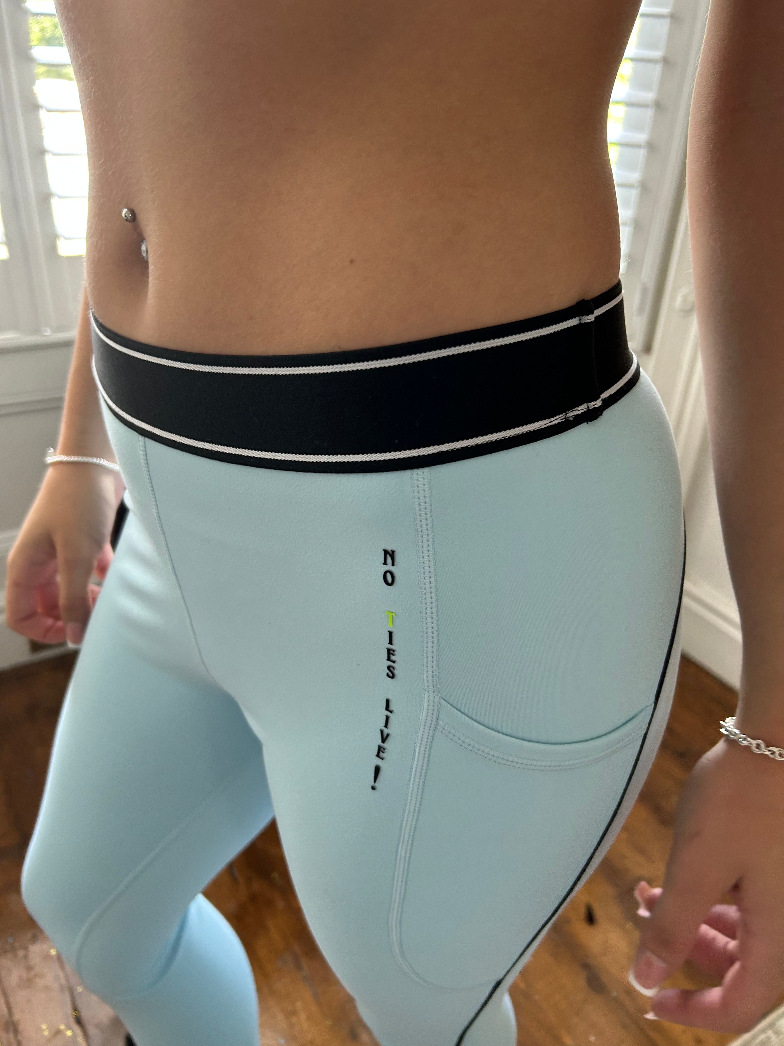 Blush blue yoga set