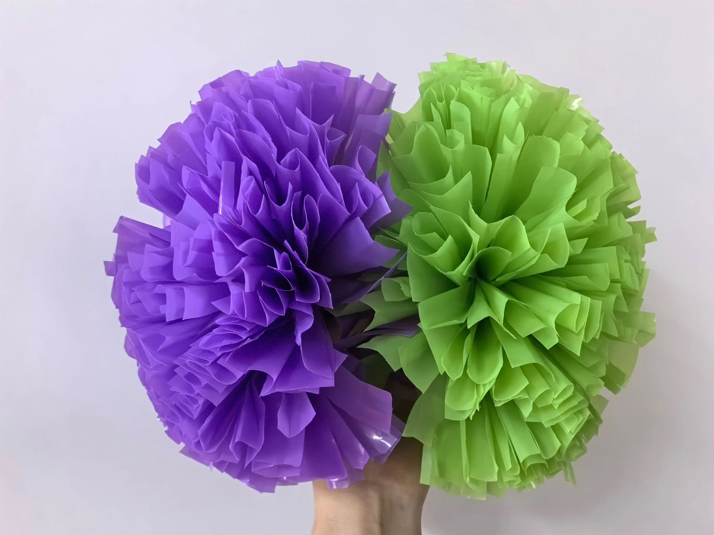 Purple and green half and half mix