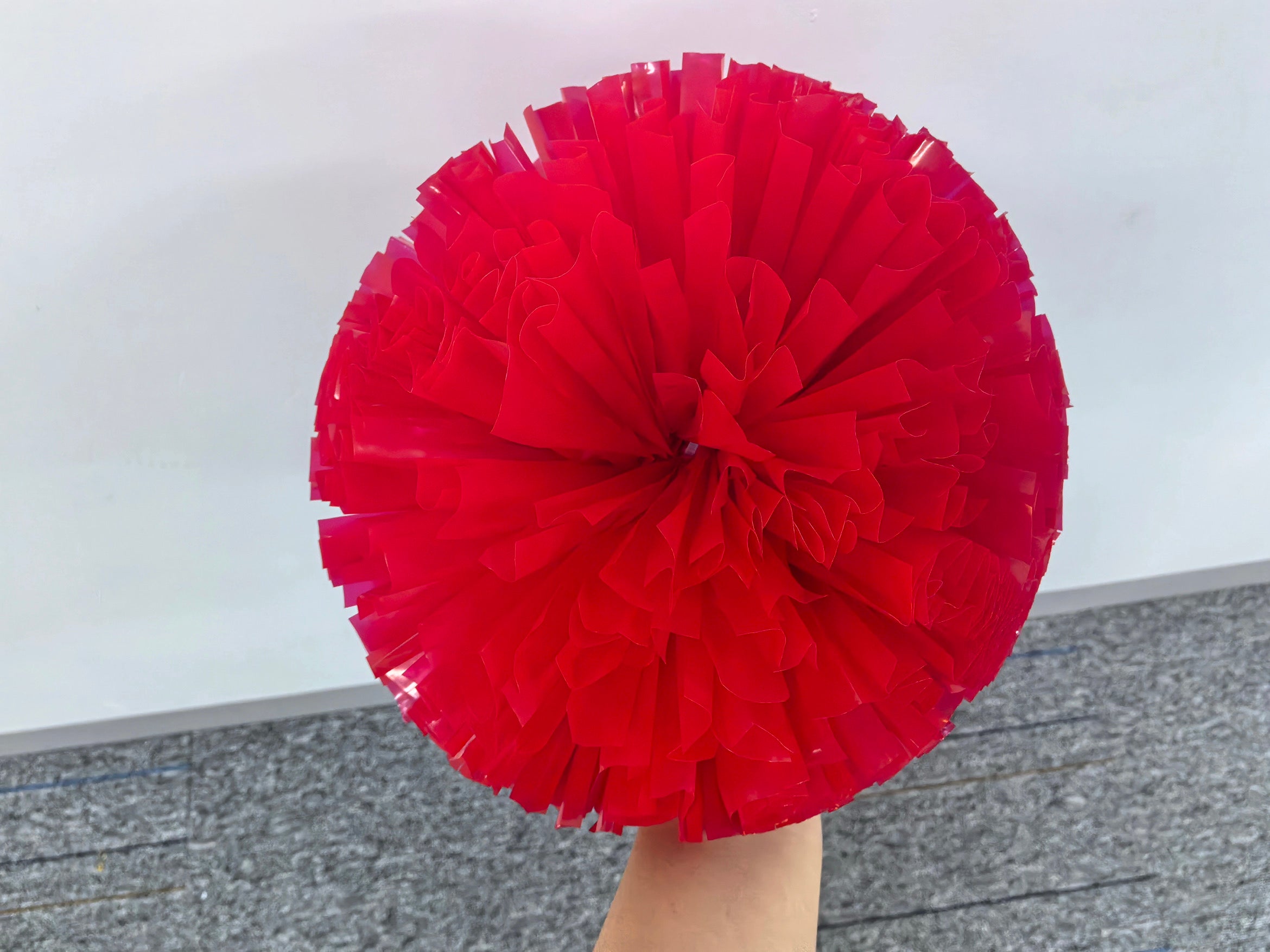 Rich red fluffy Pom Pom