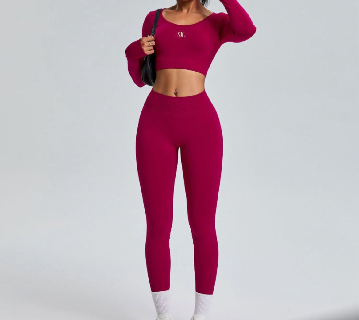 Long sleeve yoga set