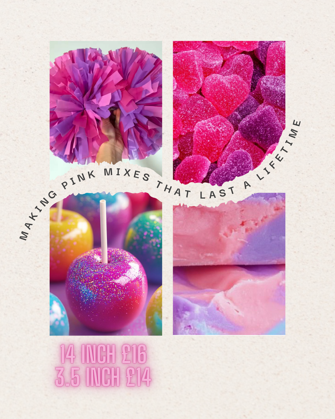 Pink and purple fluffy mix