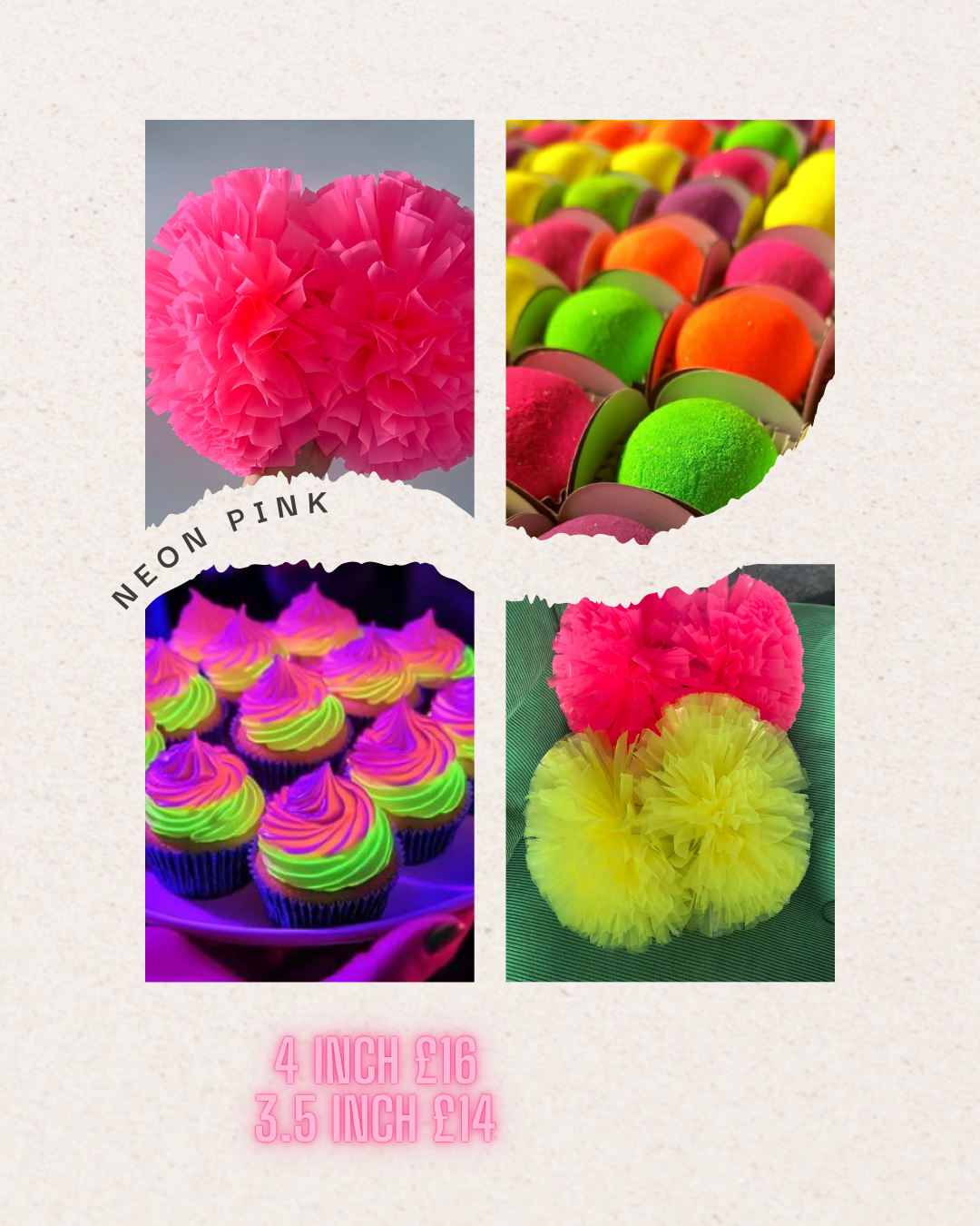 Candy pink Pom Pom