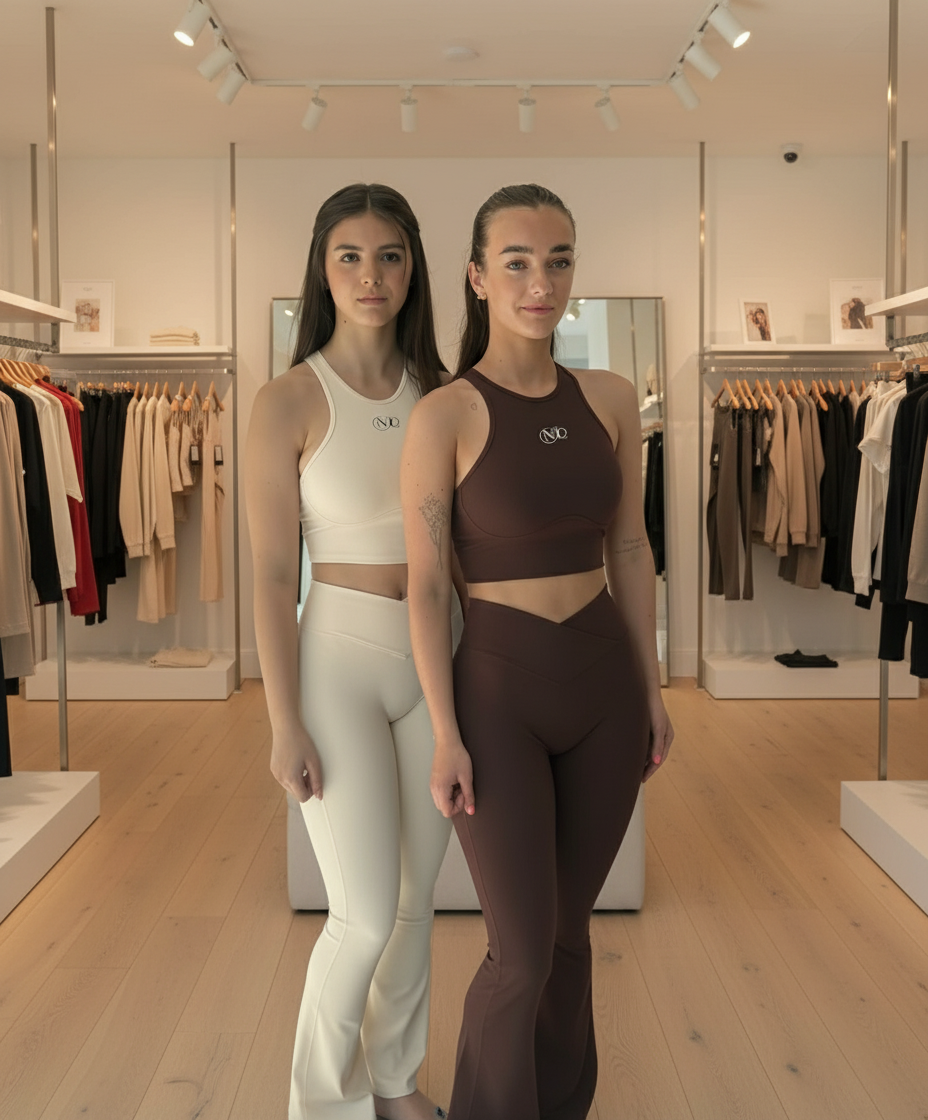 High waits v front sport set