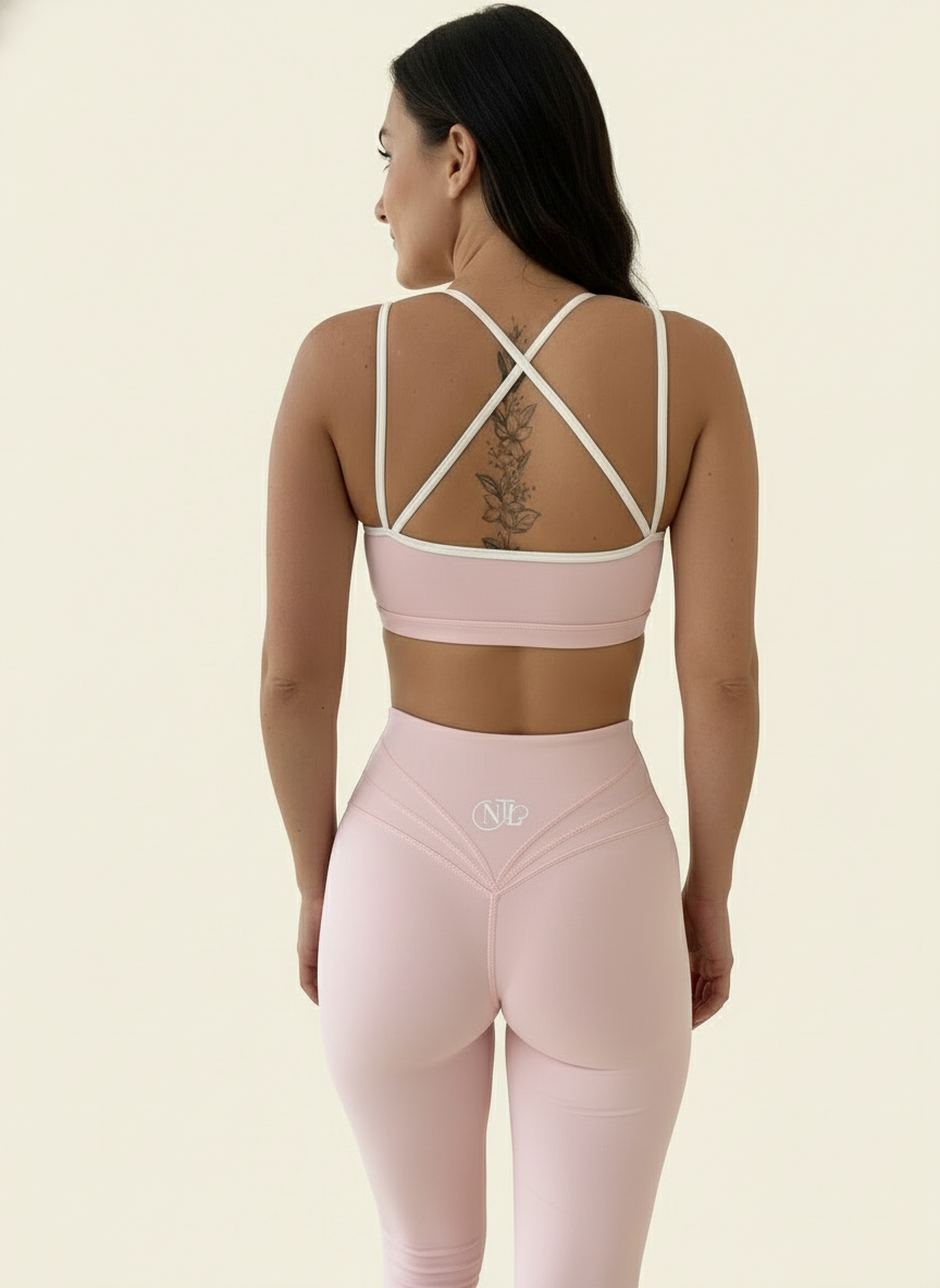 Chocolate Crop yoga set