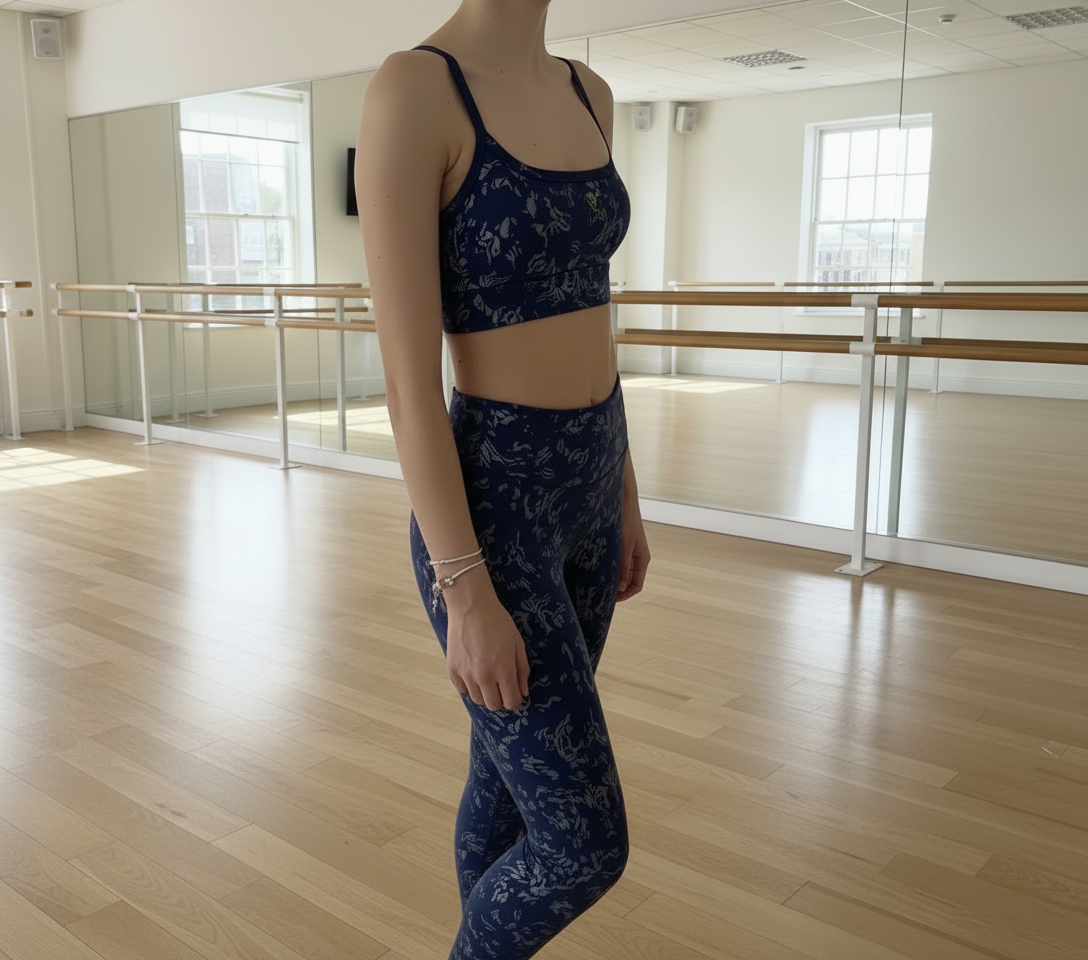 Embossed butter soft bra and legging set