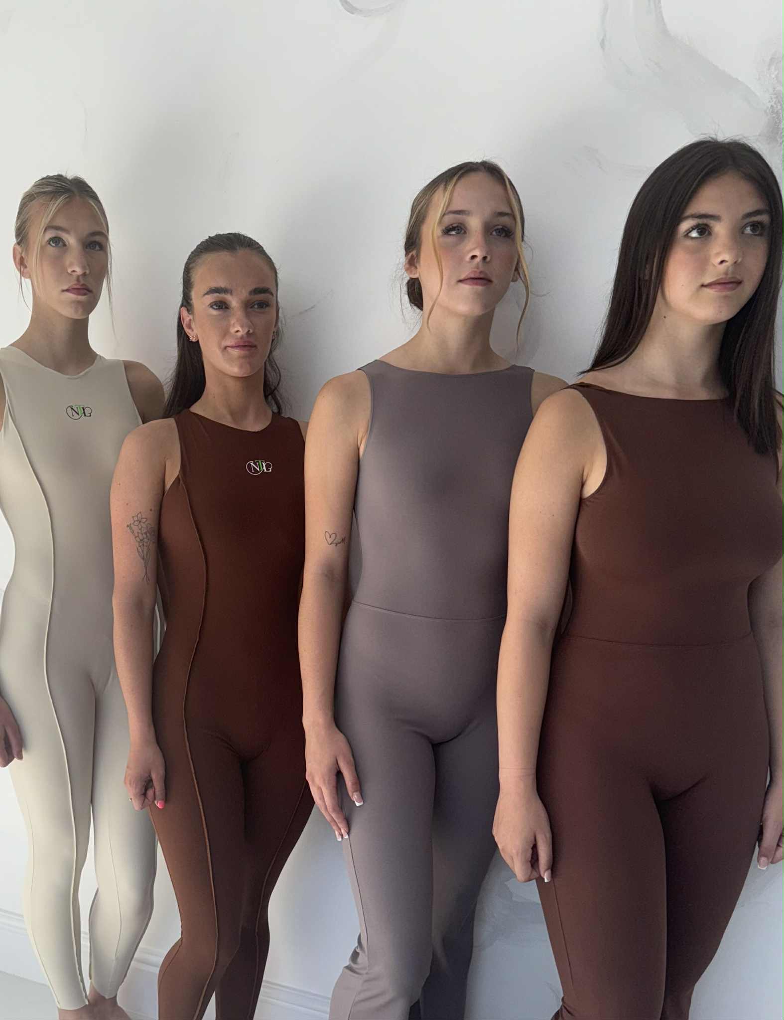 Seam detailed yoga jumpsuit