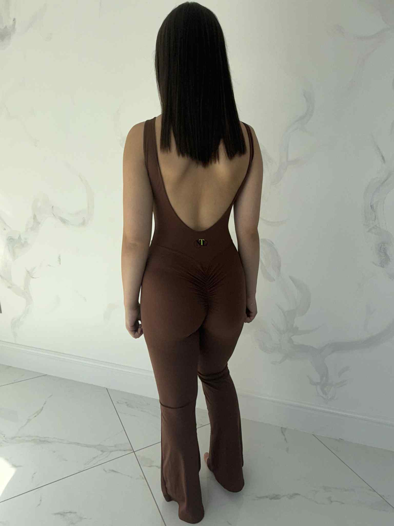 Cloud sense rushed bum jump suit