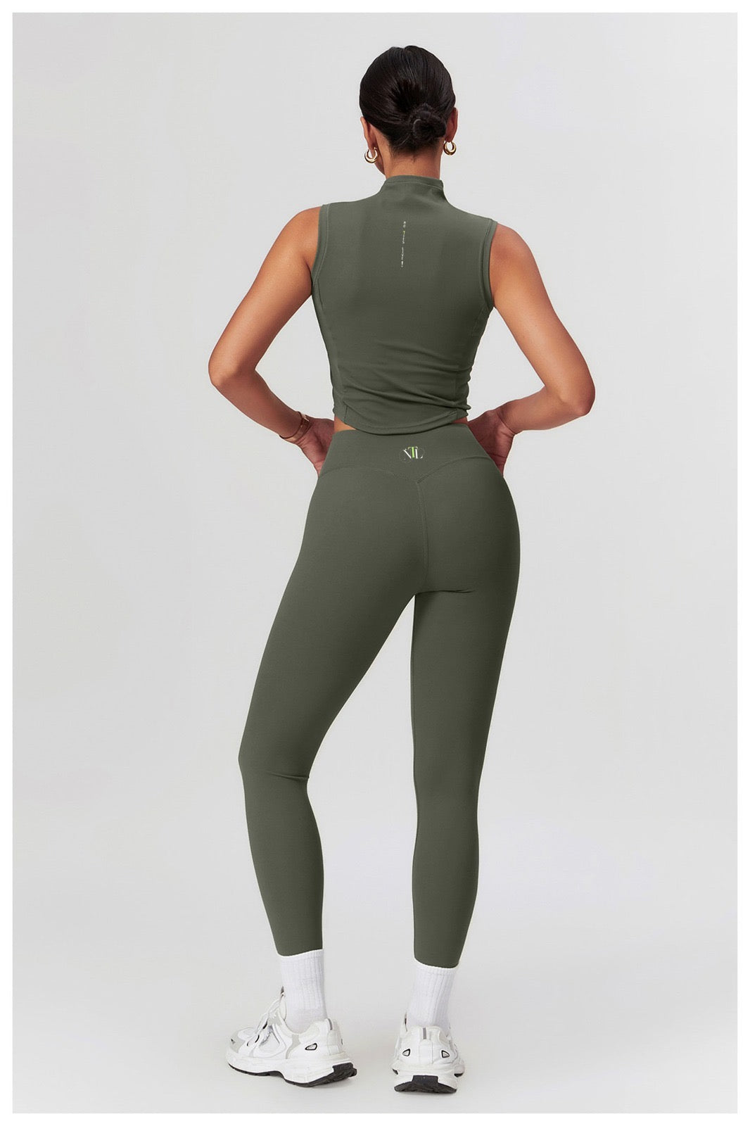 High neck & leggings yoga set