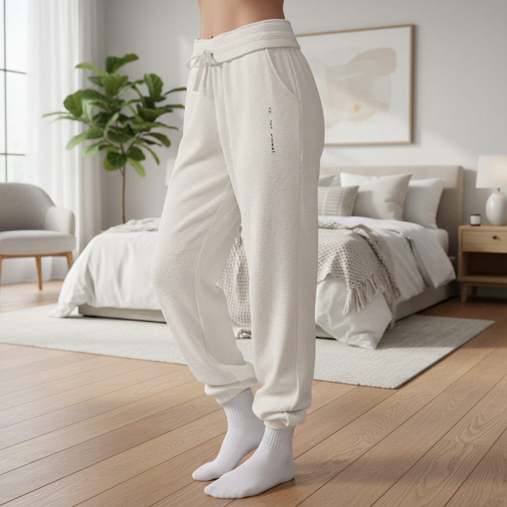 Waffle lounge wear joggers