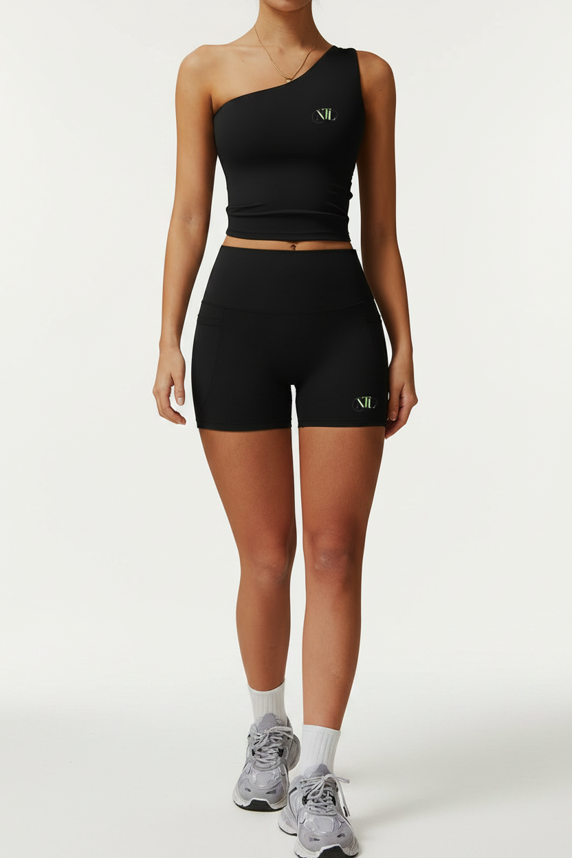One shoulder yoga set