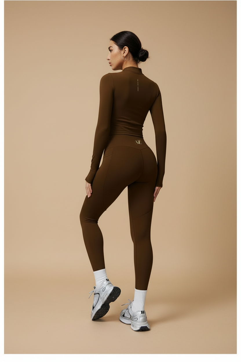 Yoga leggings sports jacket set