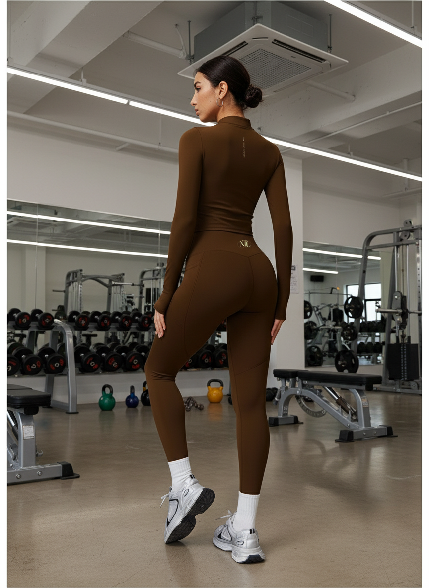 Yoga leggings sports jacket set