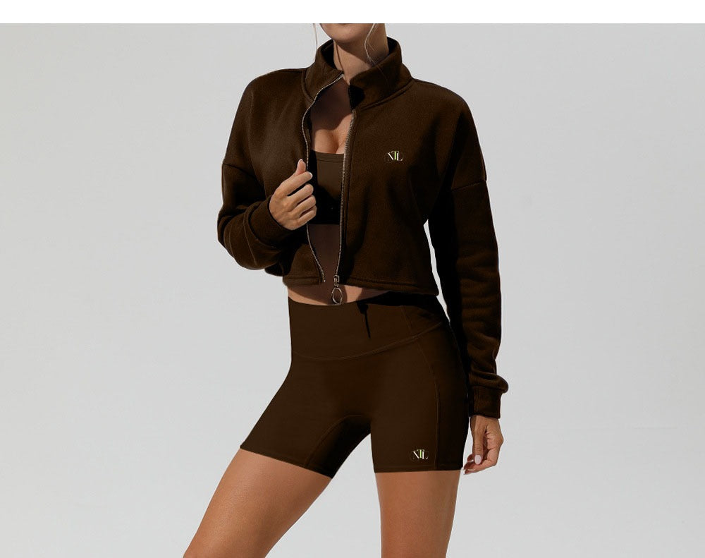 Cycling shorts and crop vest