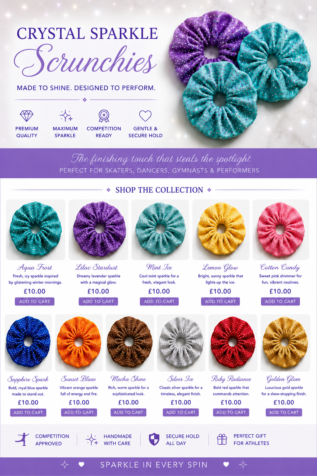 Sparkle scrunchie