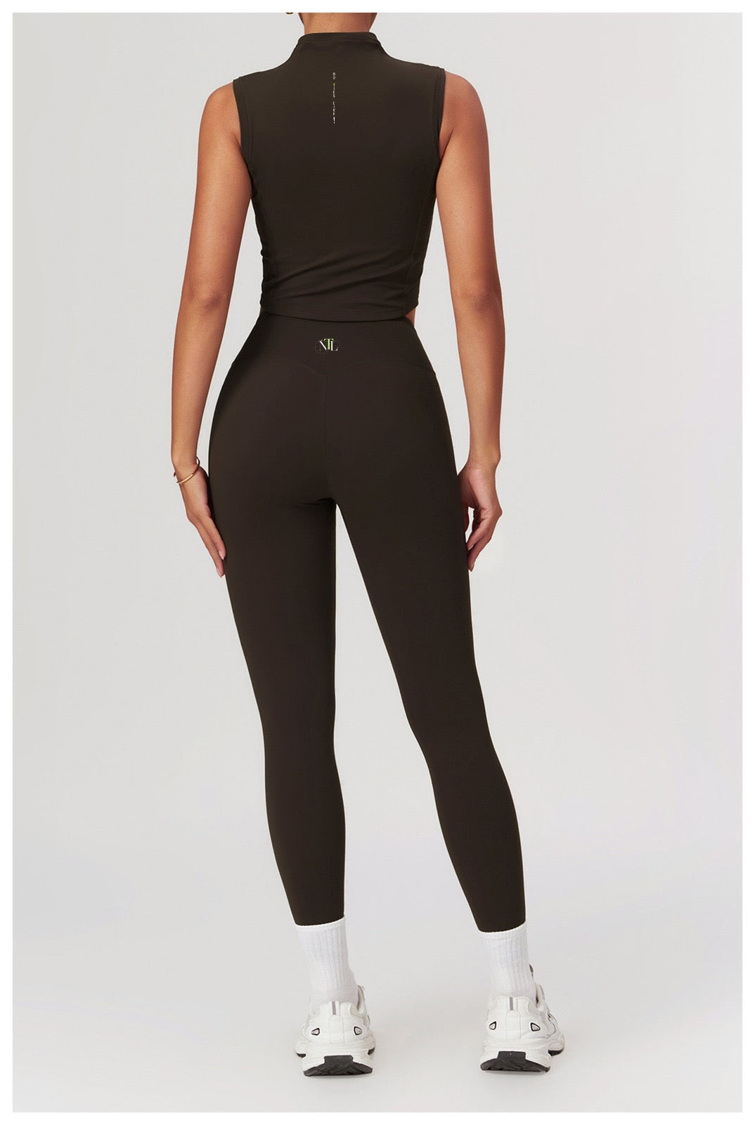 High neck & leggings yoga set