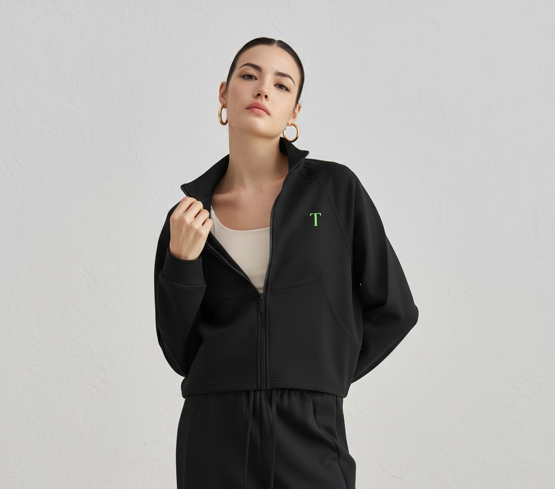 Stand collar yoga jacket