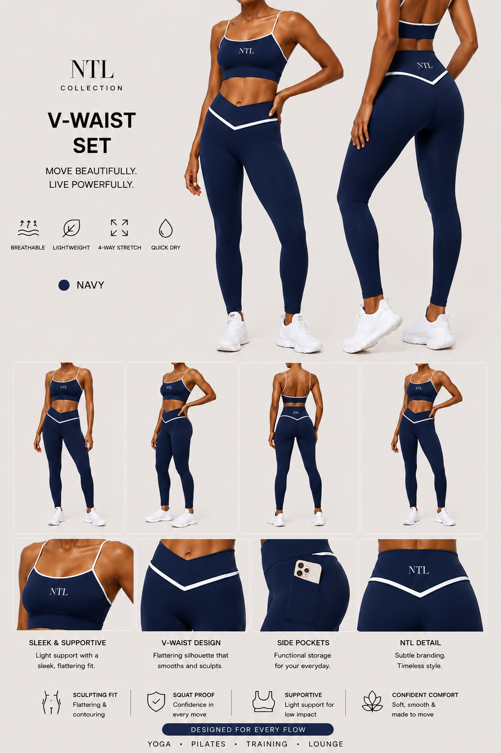 White trim v set