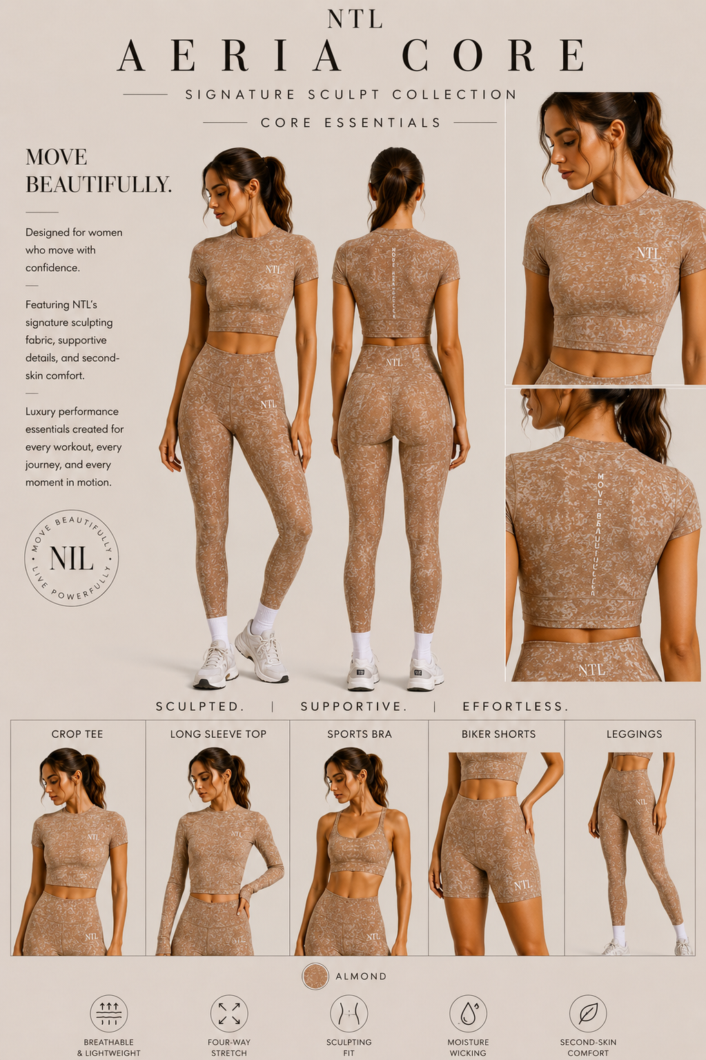 Aeria Embossed leggings