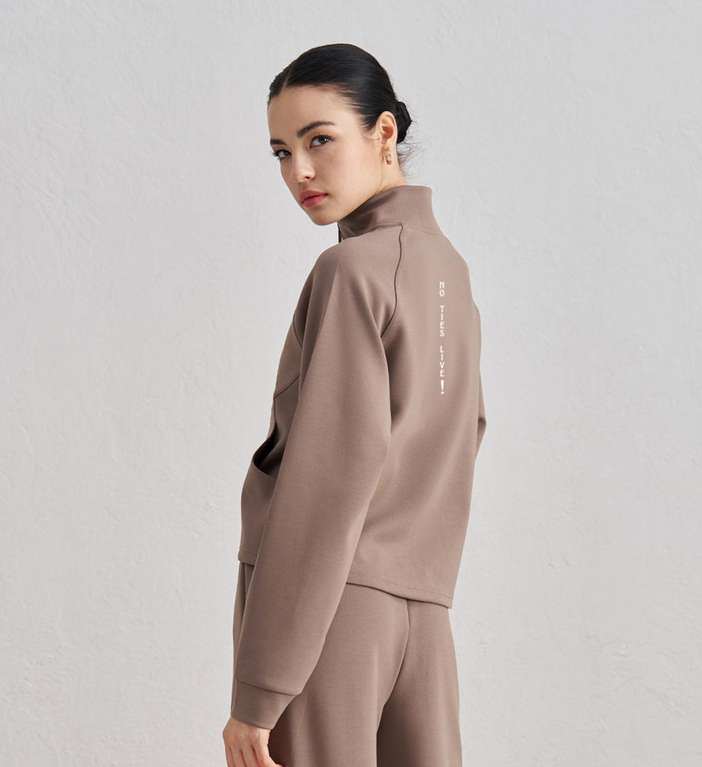 Stand collar yoga jacket
