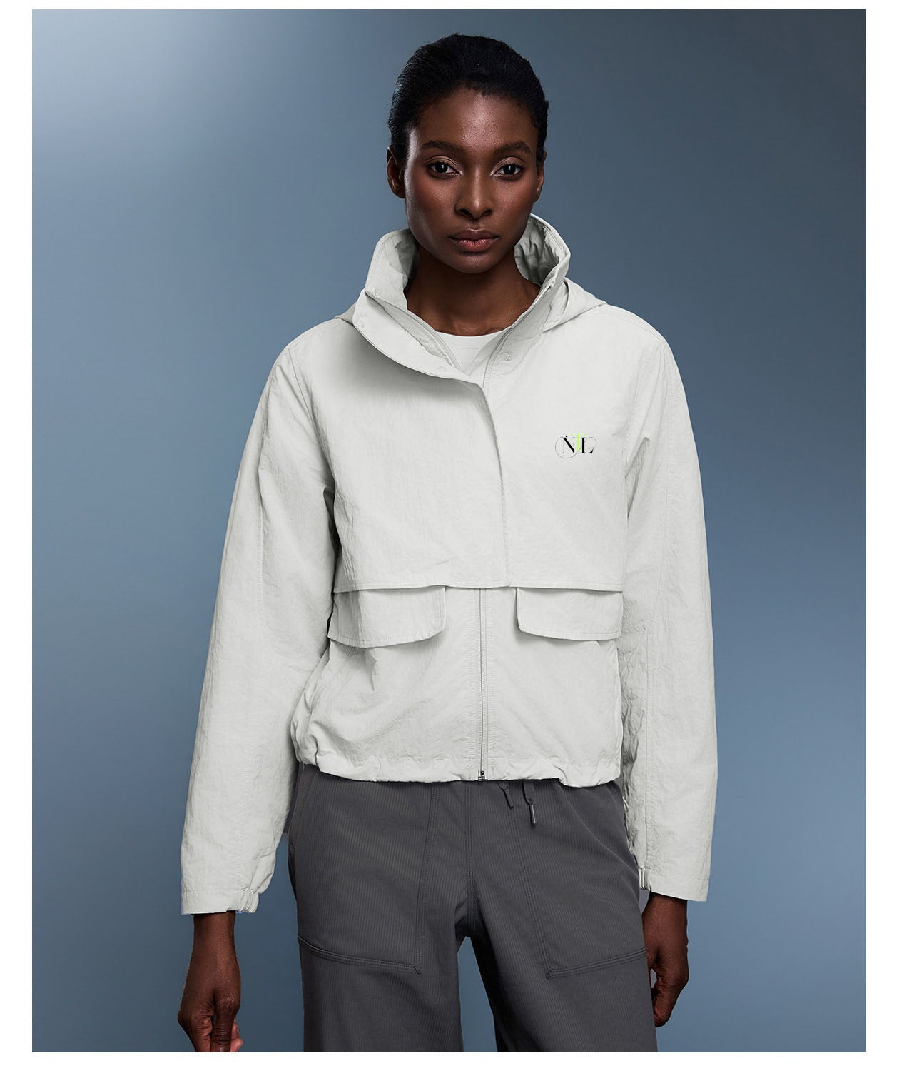 Double layered wind breaker jacket