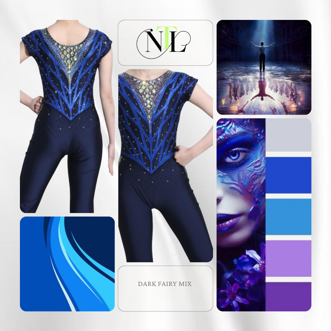 Dark fairy mix full leotard