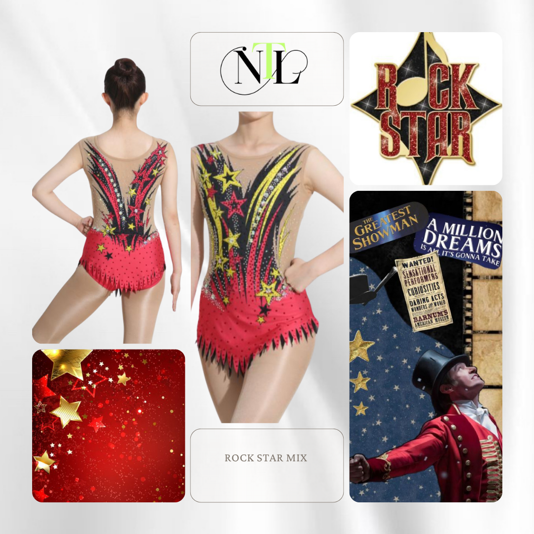 Rock star mix leotard