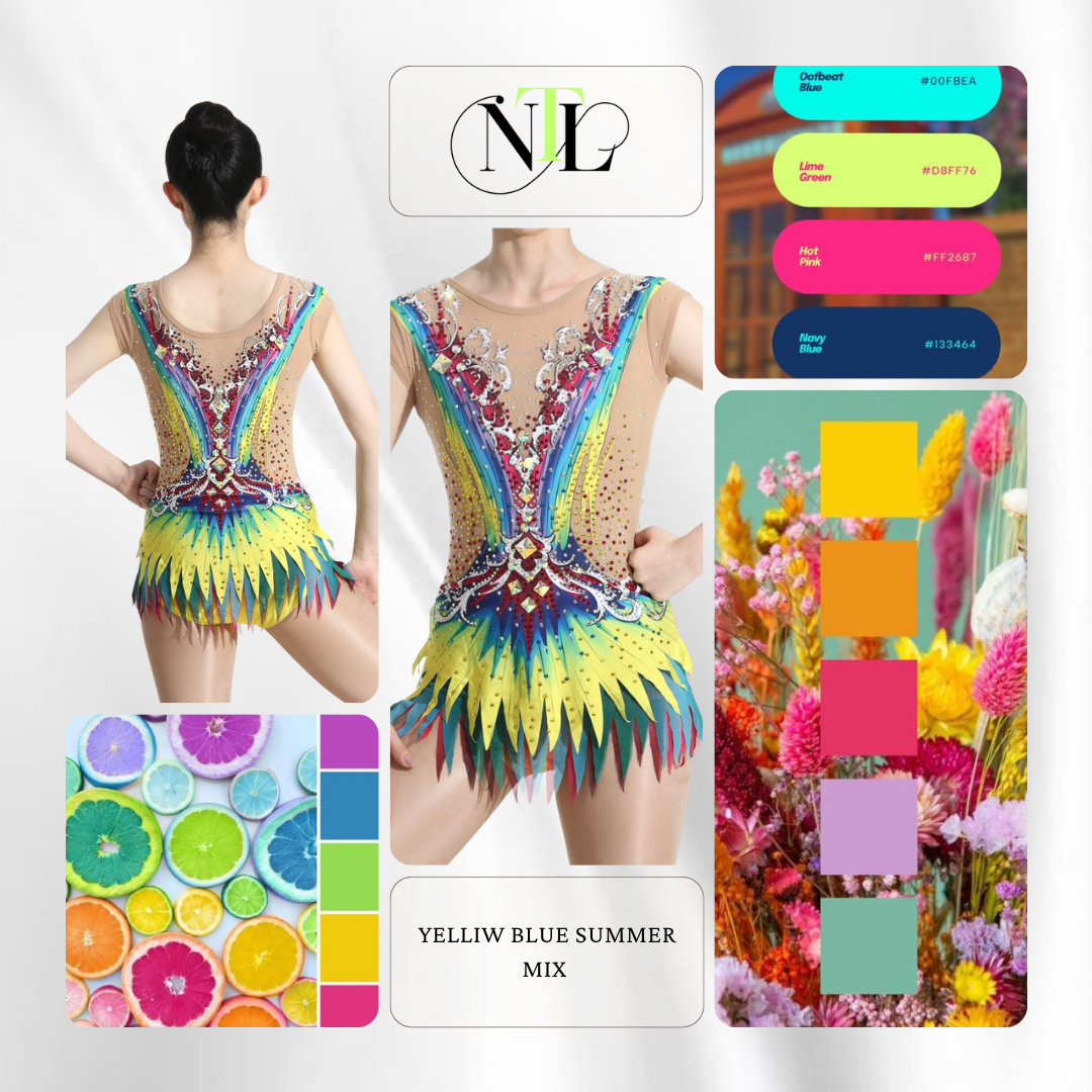 Yellow blue summer mix