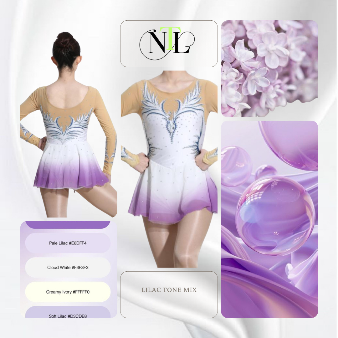 Figure skating style leotard