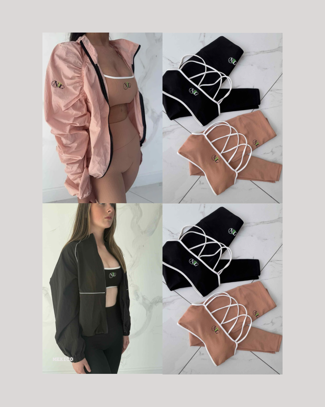 Ribbed flared style yoga set