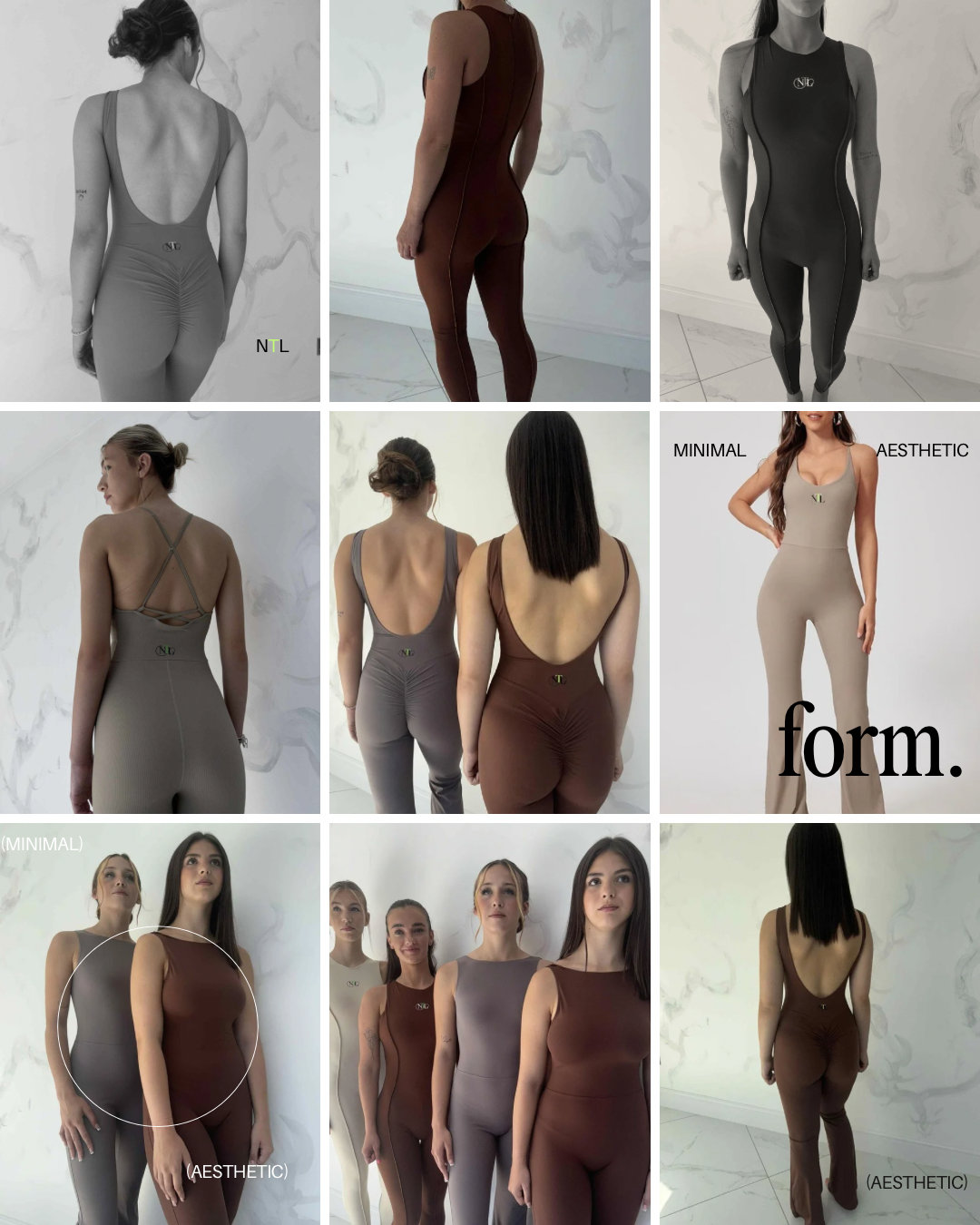 Seam detailed yoga jumpsuit