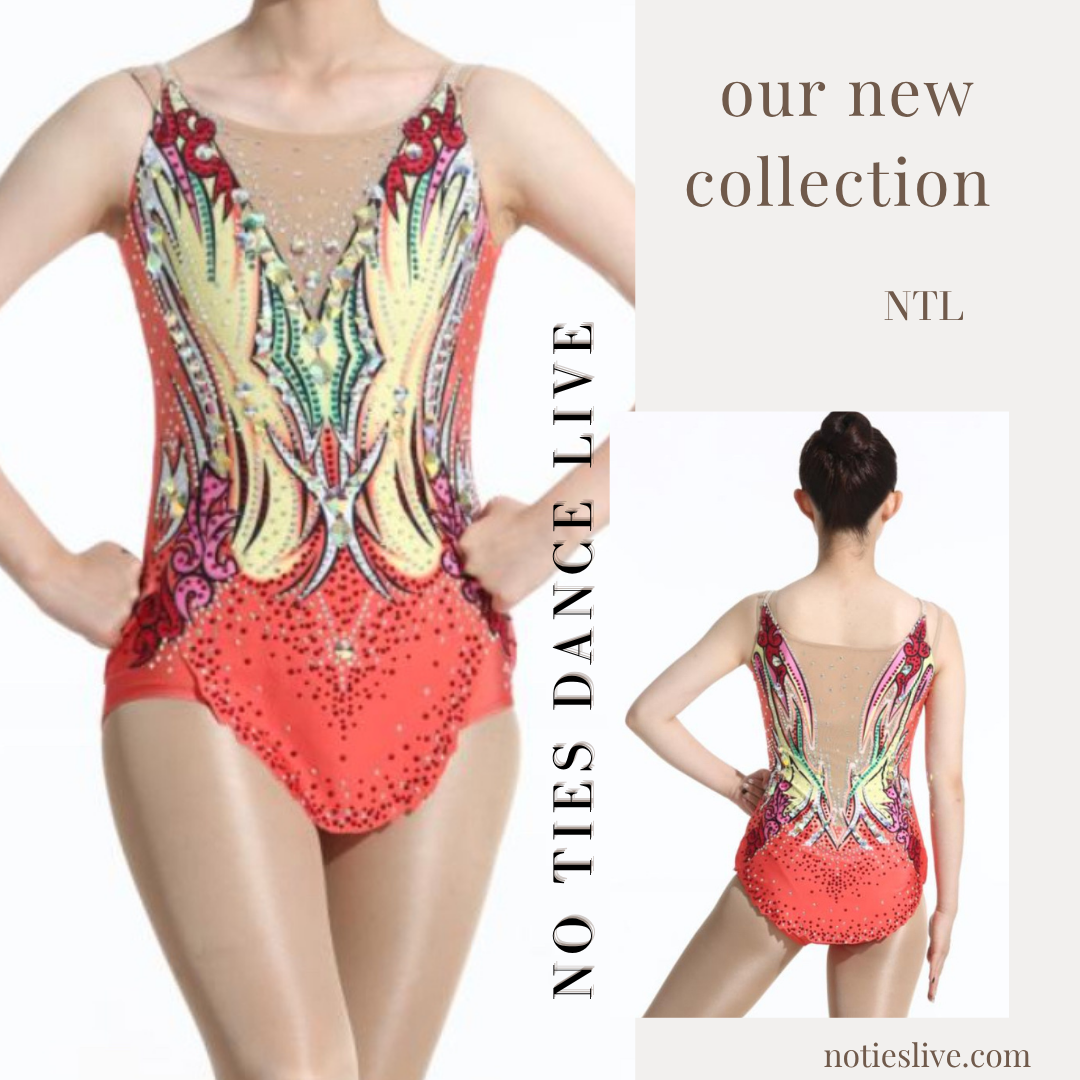 Orange blossom mix leotard