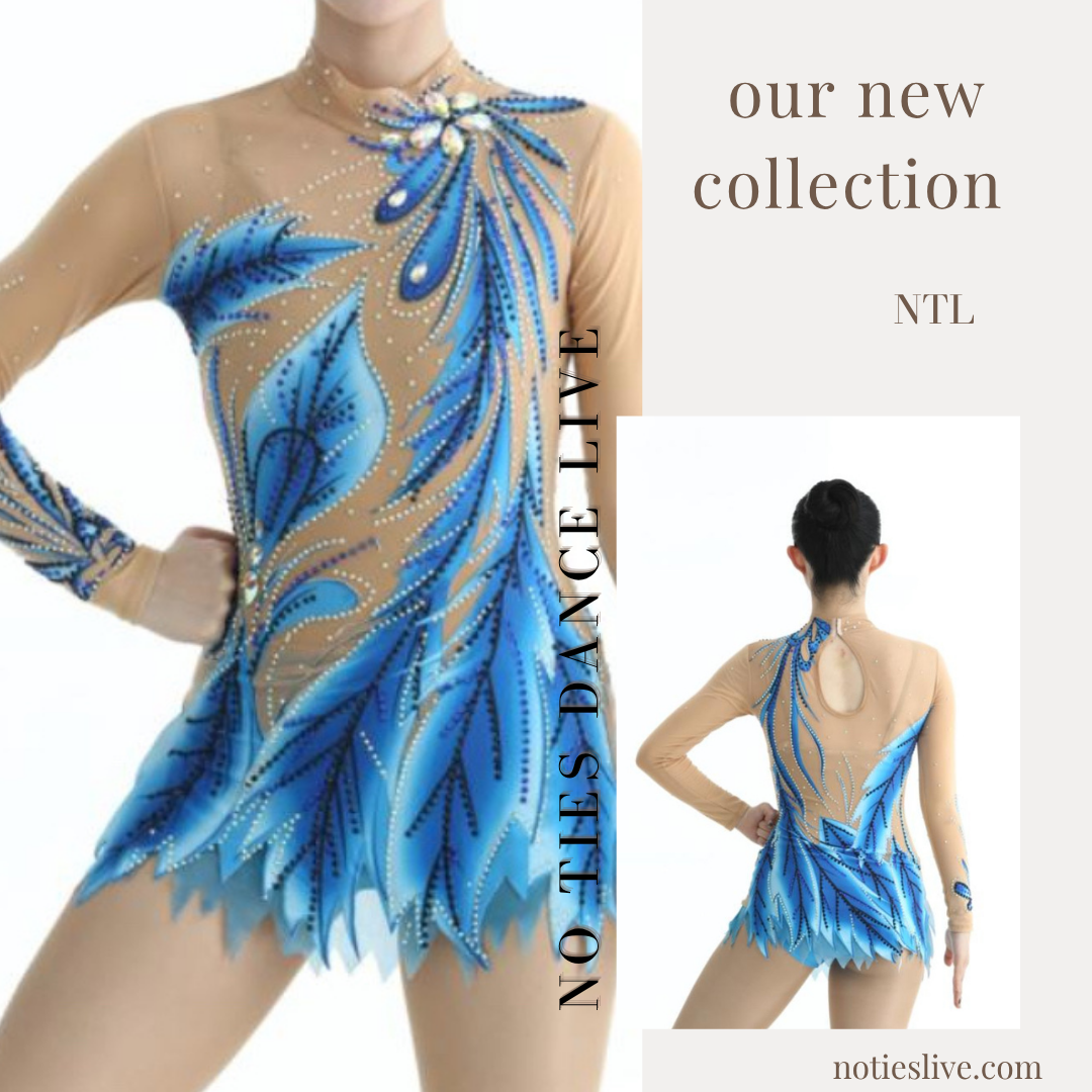 Petal blue mix leotard