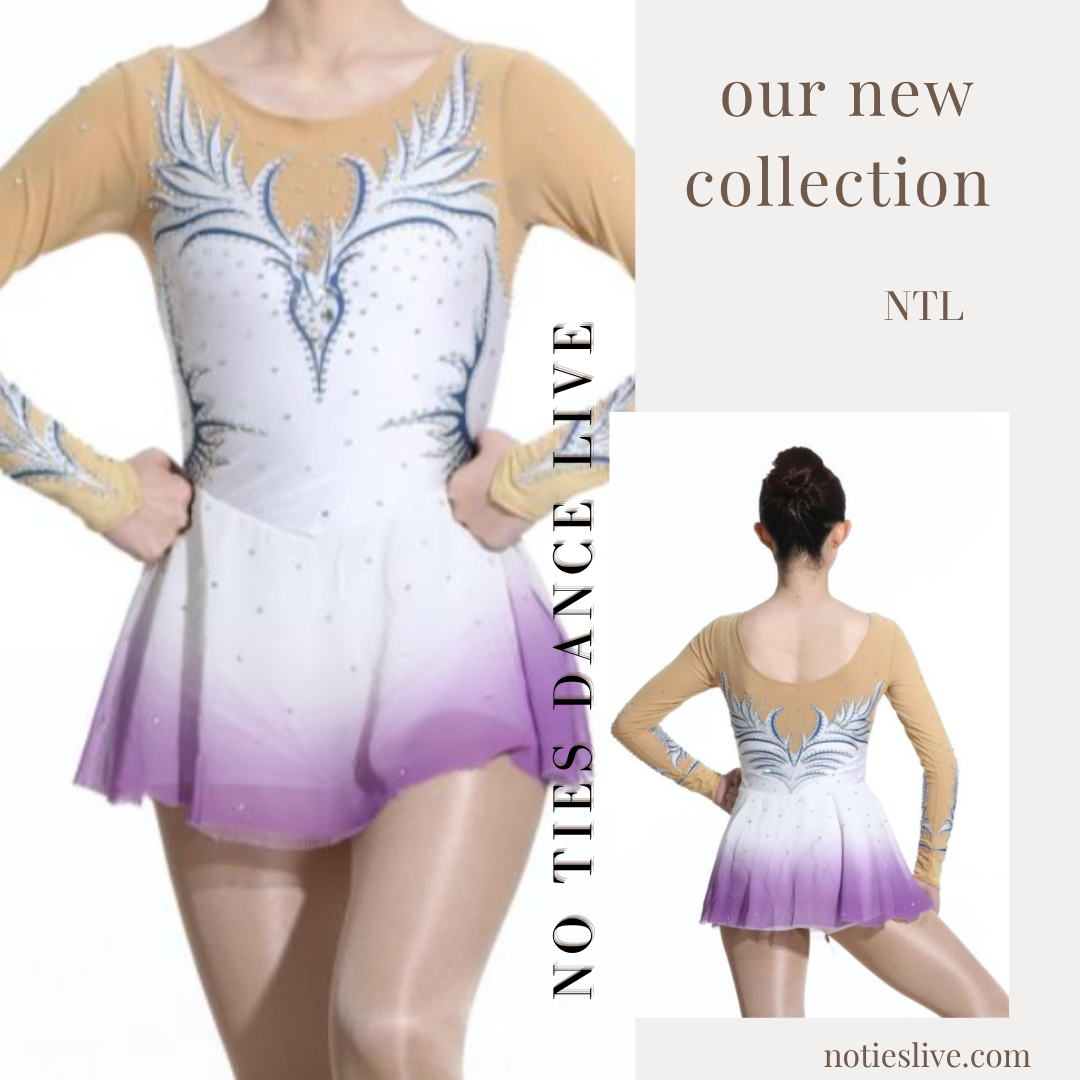 Figure skating style leotard