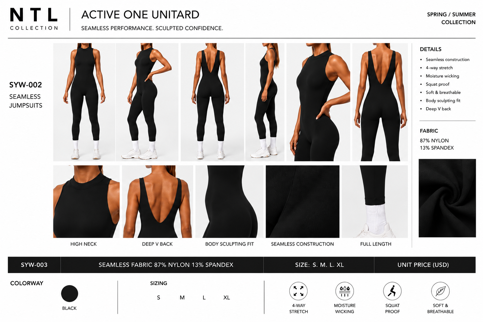 Seamless active one performance jumpsuit