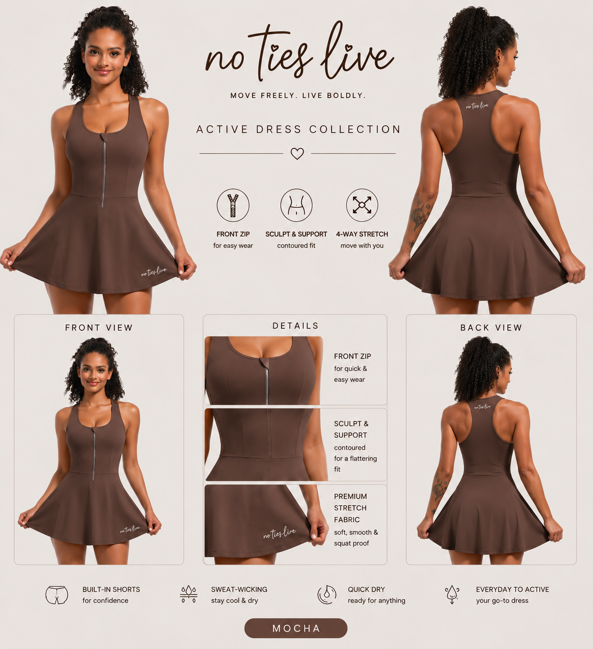 Stretch tennis Dress